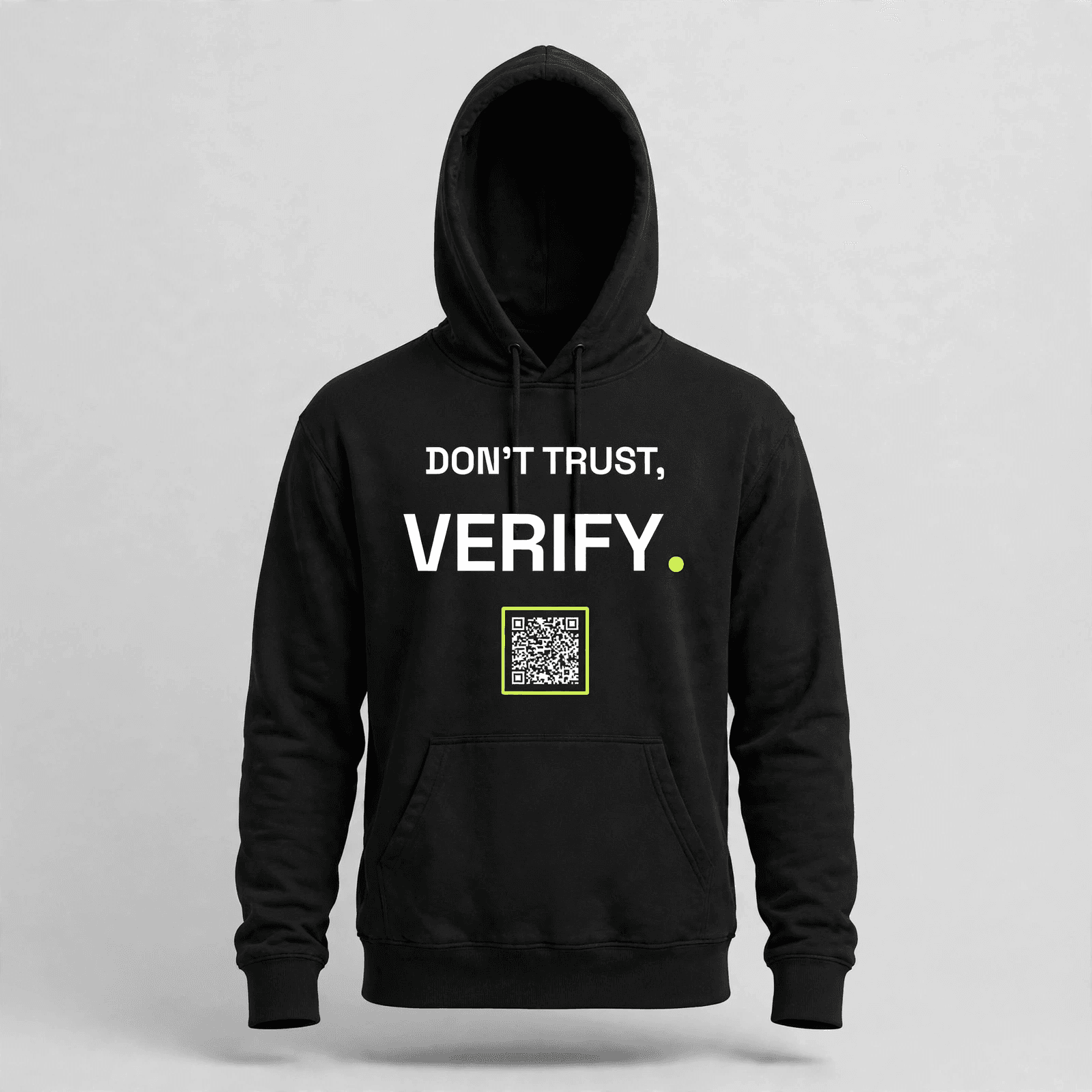 Front concept preview — Don't Trust, Verify