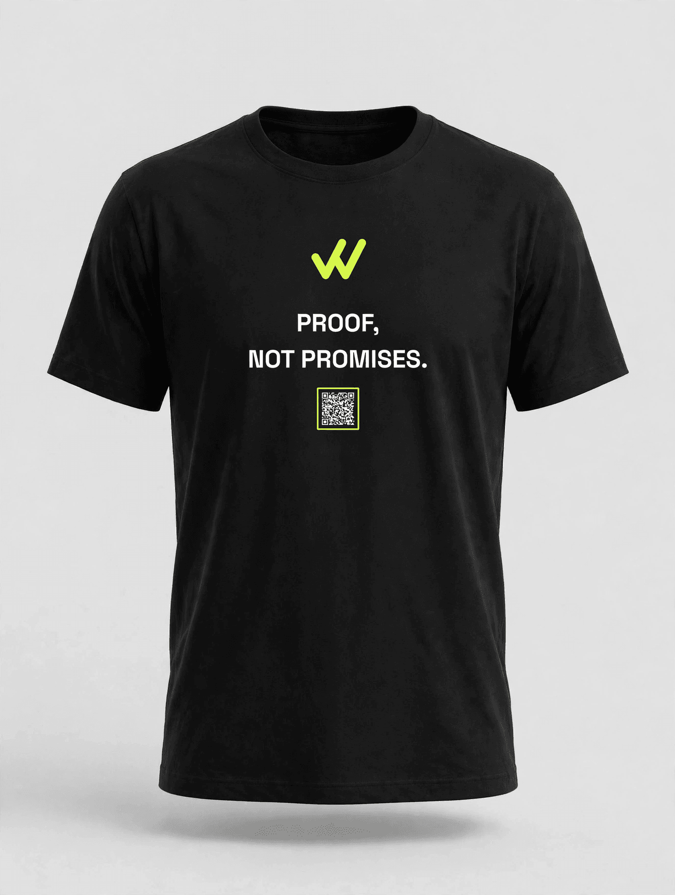 Front concept preview — Proof, Not Promises